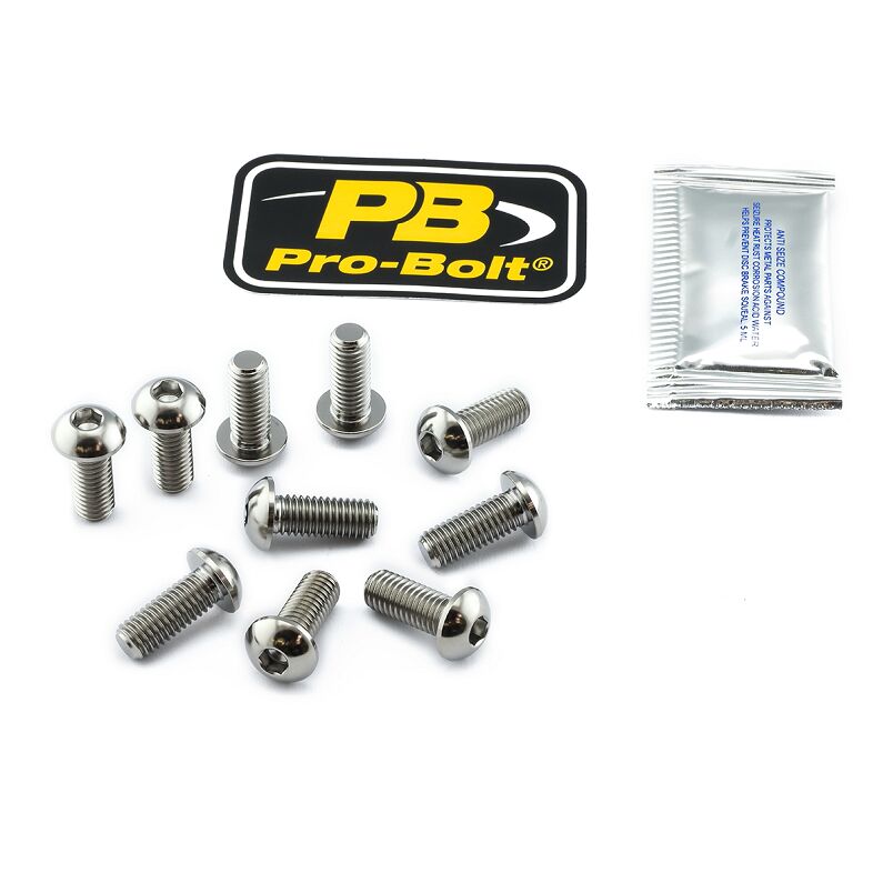 BRAKE ROTOR BOLT KIT TITANIUM