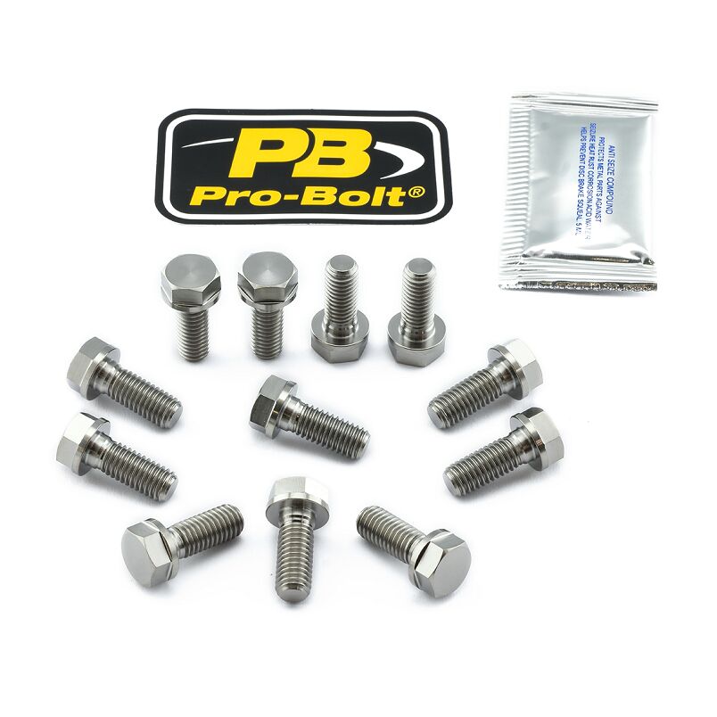 BRAKE ROTOR BOLT KIT TITANIUM
