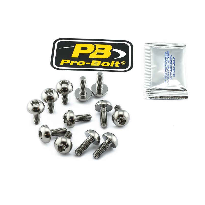 BRAKE ROTOR BOLT KIT TITANIUM