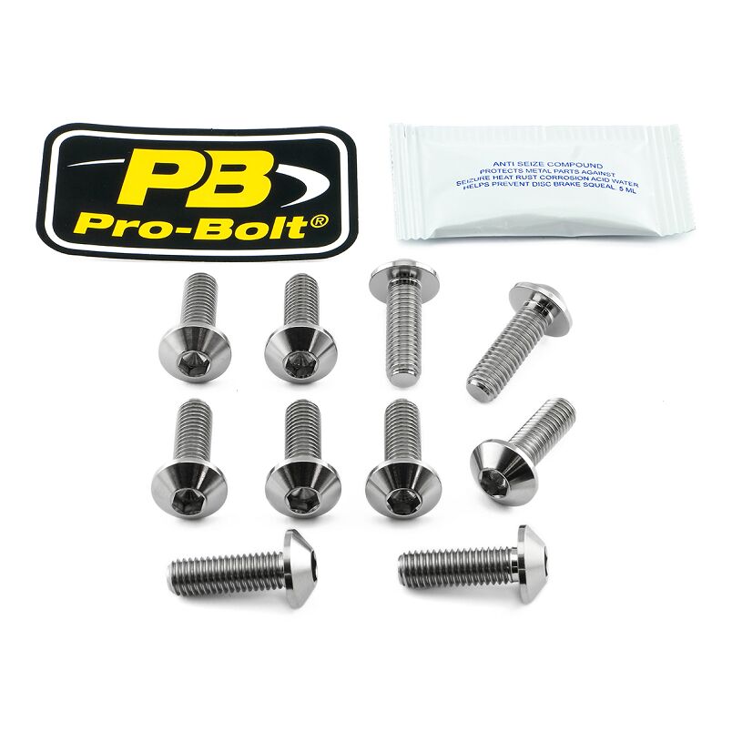 BRAKE ROTOR MOUNTING BOLT KIT TITANIUM