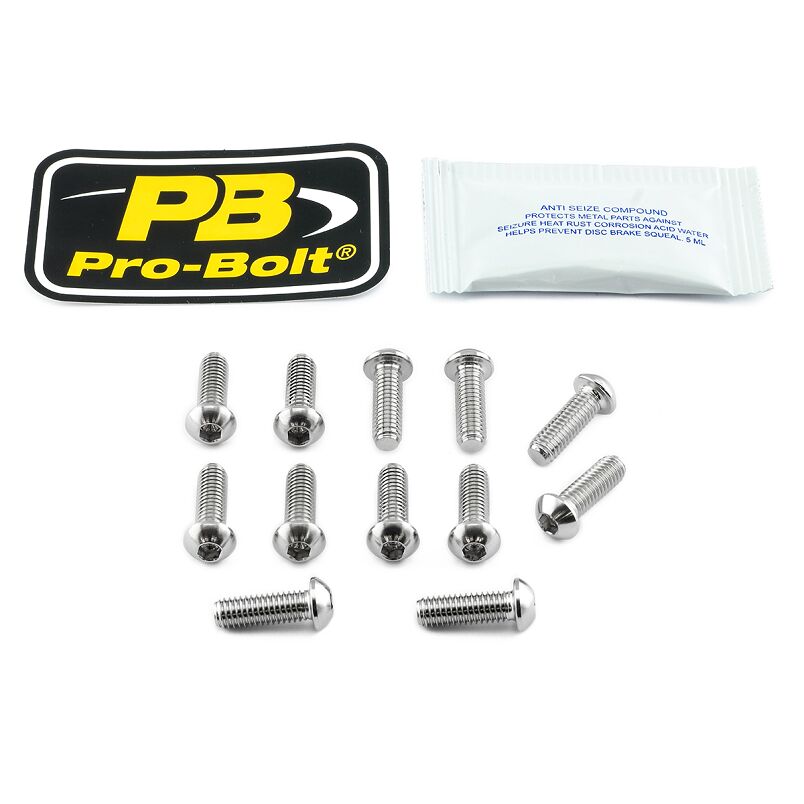 BRAKE ROTOR MOUNTING BOLT KIT TITANIUM