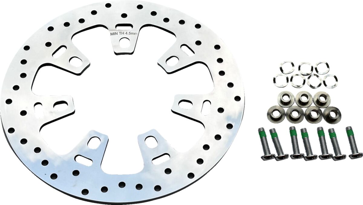ROTOR FRONT 11.8" MIRROR POLISHED STAINLESS 7 LUG
