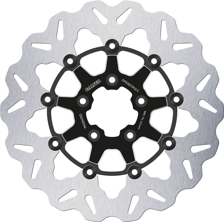 BRAKE ROTOR FLOATING WAVE BLACK