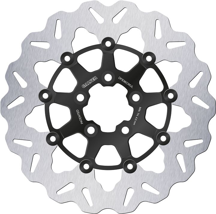BRAKE ROTOR FLOATING WAVE BLACK