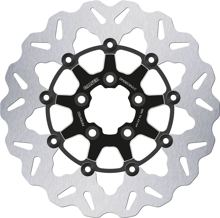 BRAKE ROTOR FLOATING WAVE BLACK