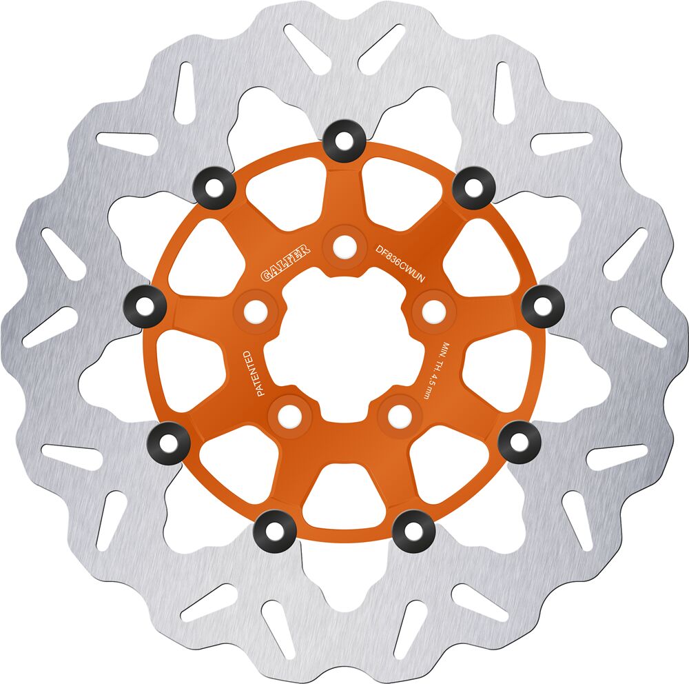 BRAKE ROTOR FLOATING WAVE ORANGE