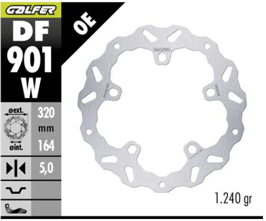 BRAKE ROTOR FIXED WAVE