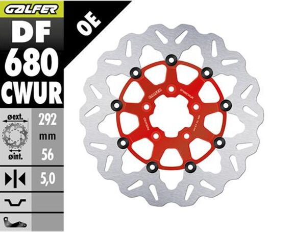 BRAKE ROTOR FLOATING WAVE