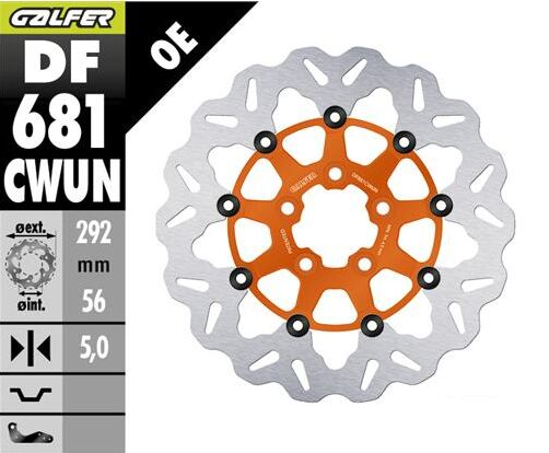 BRAKE ROTOR FLOATING WAVE