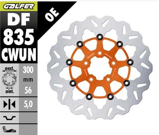 BRAKE ROTOR FLOATING WAVE