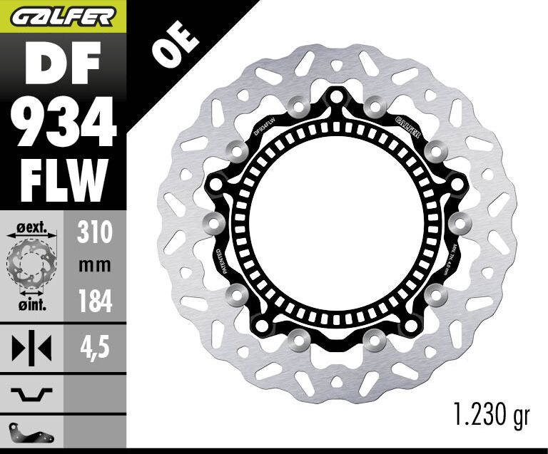 BRAKE ROTOR FLOATING WAVE