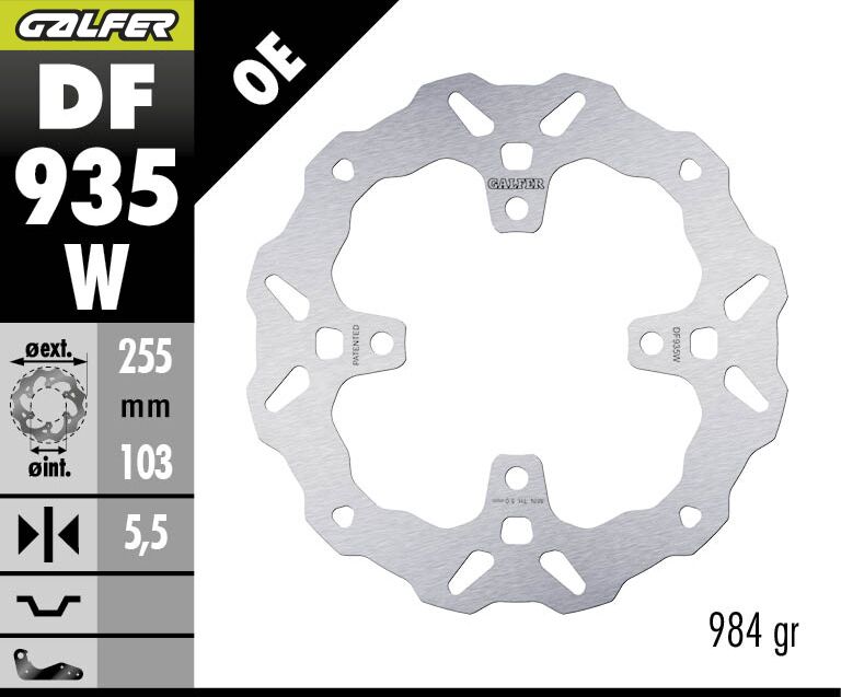 BRAKE ROTOR FIXED WAVE