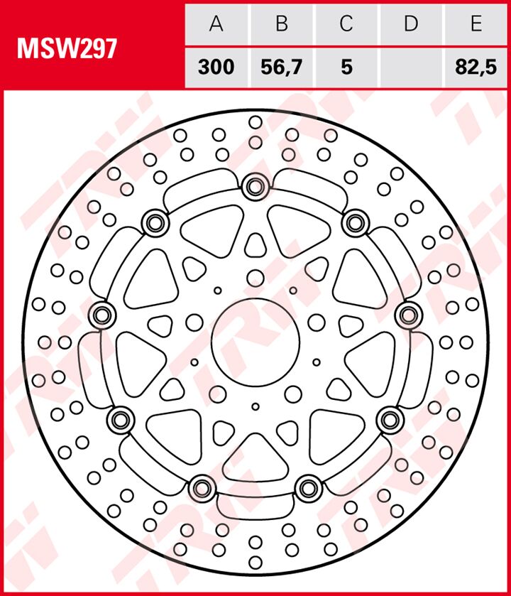 BRAKE ROTOR FLOATING ROUND
