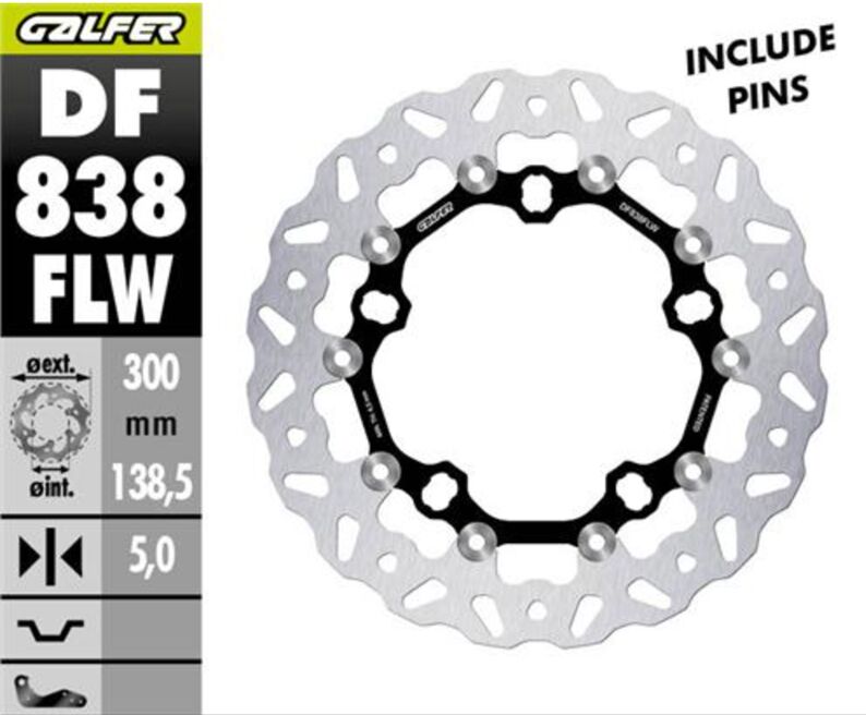 BRAKE ROTOR FLOATING WAVE