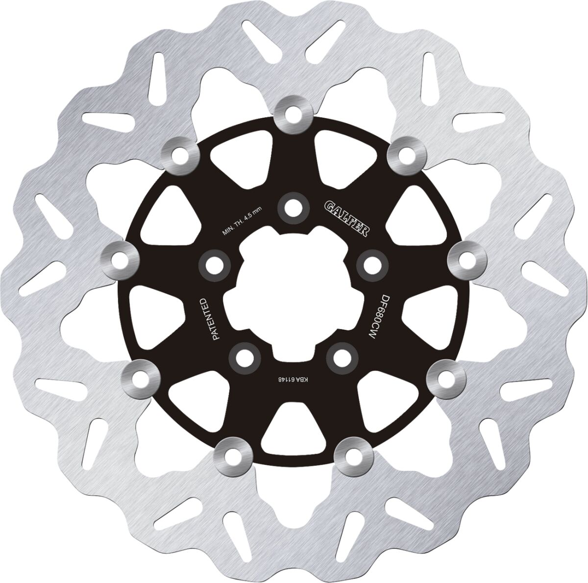 BRAKE ROTOR GALFER FLOATING COMPLETE DF680CW