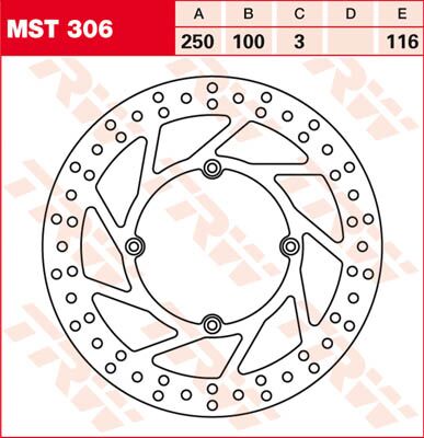 BRAKE ROTOR FIXED ROUND