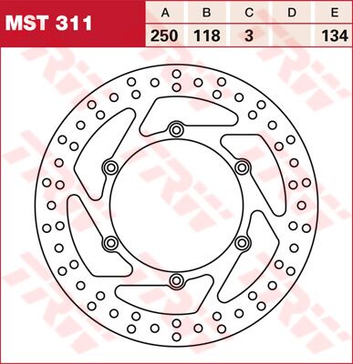 BRAKE ROTOR FIXED ROUND