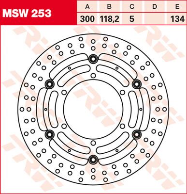 BRAKE ROTOR FLOATING ROUND