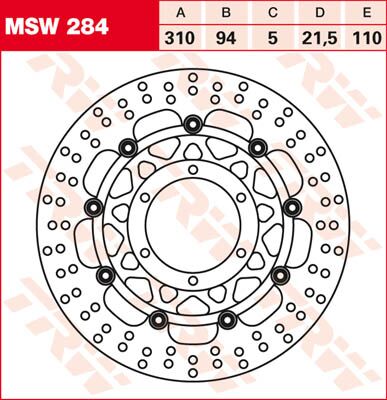 BRAKE ROTOR FLOATING ROUND