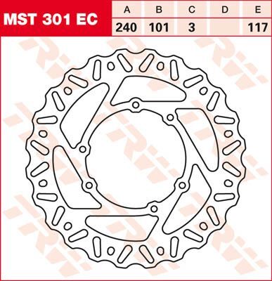 BRAKE ROTOR FIXED WAVE