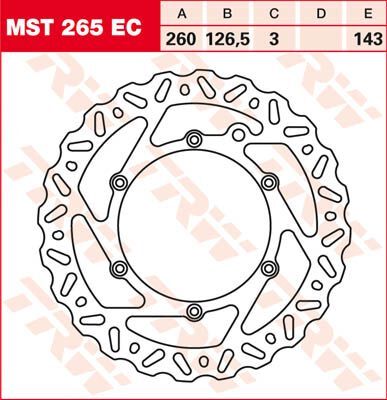 BRAKE ROTOR FIXED WAVE