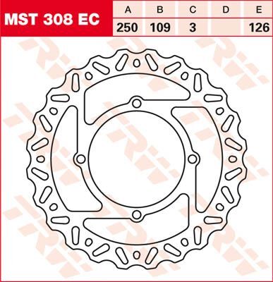 BRAKE ROTOR FIXED EC-CROSS WAVE