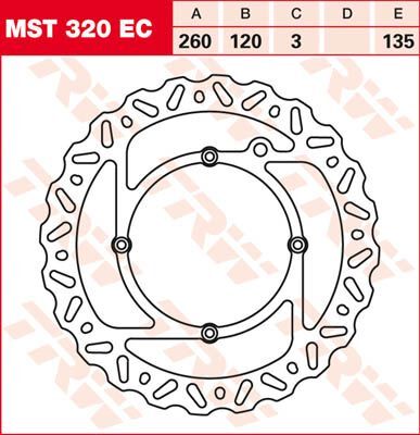 BRAKE ROTOR FIXED EC-CROSS WAVE