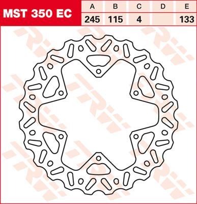 BRAKE ROTOR FIXED EC-CROSS WAVE