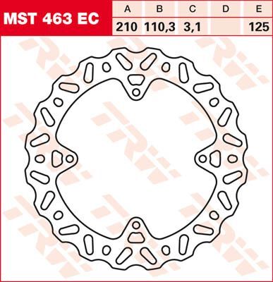 BRAKE ROTOR FIXED EC-CROSS WAVE