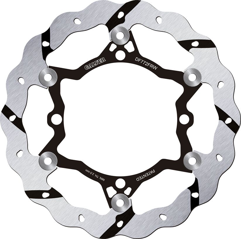 BRAKE ROTOR FLOATING WAVE GROOVED