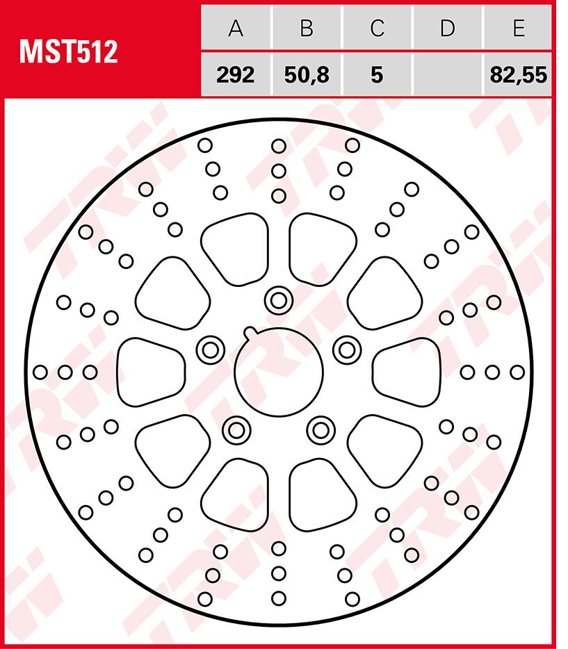BRAKE ROTOR FIXED ROUND MST