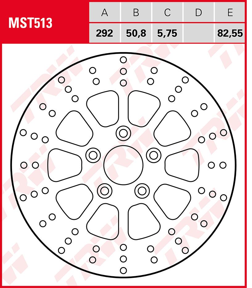 BRAKE ROTOR FIXED ROUND MST