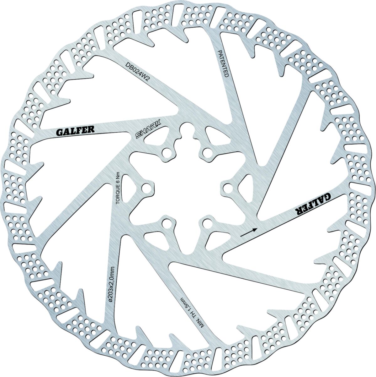 BRAKE ROTOR FIXED SHARK 203