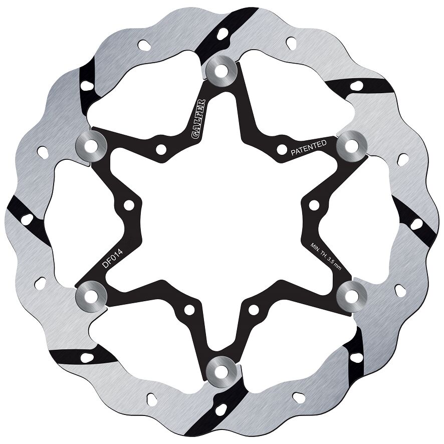BRAKE ROTOR FLOATING WAVE GROOVED