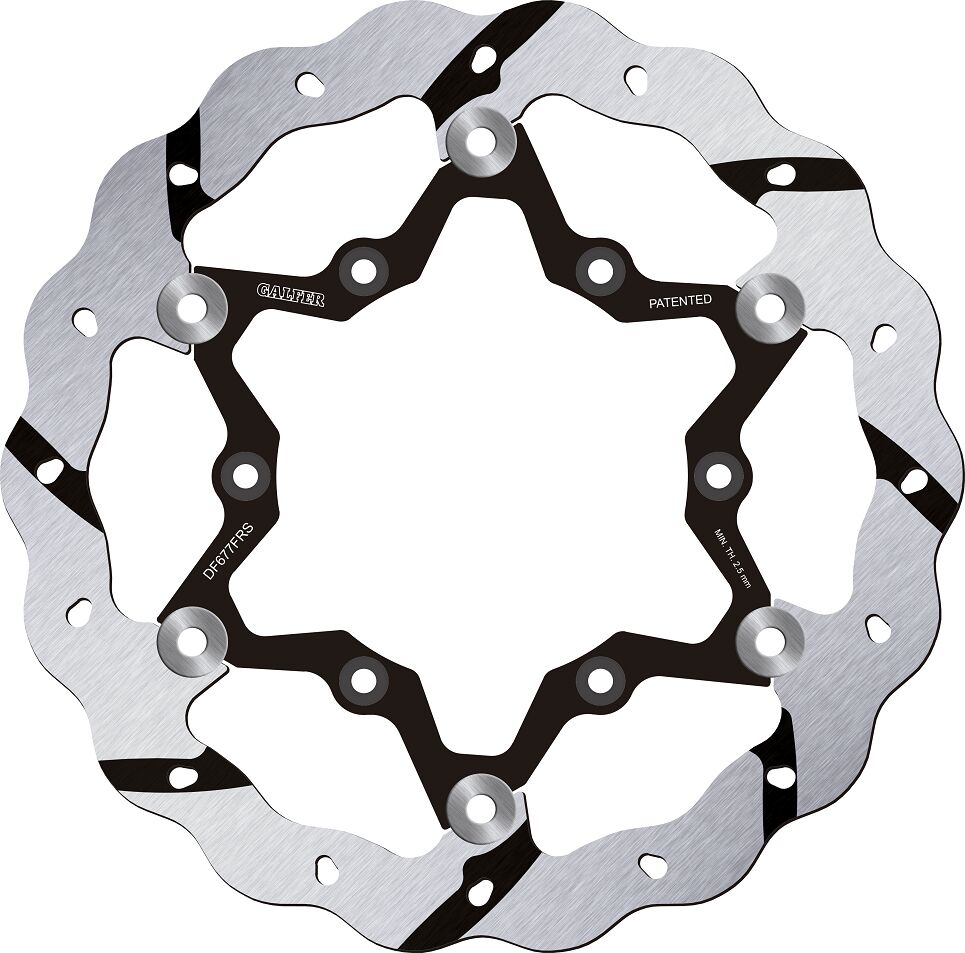 BRAKE ROTOR FLOATING WAVE GROOVED