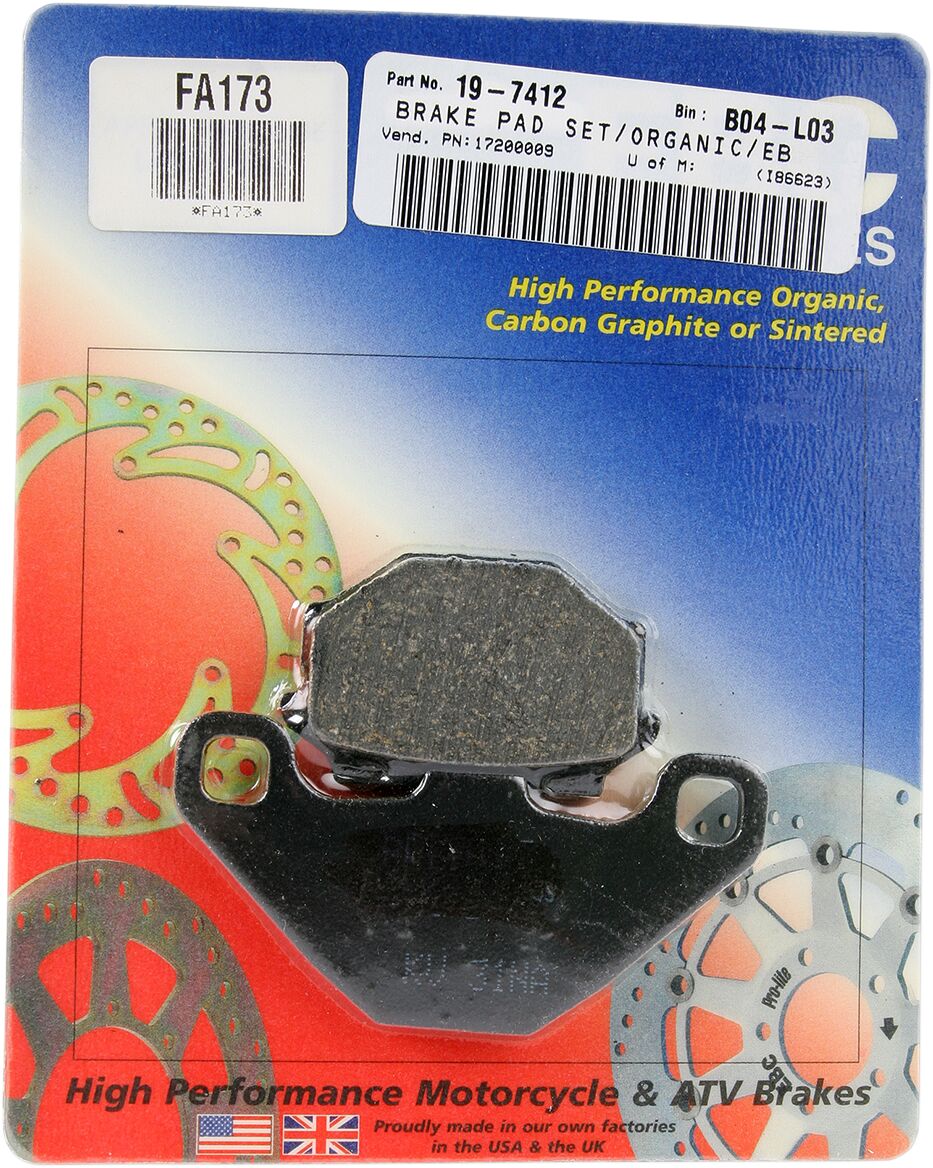 BRAKE PAD FA SERIES ORGANIC
