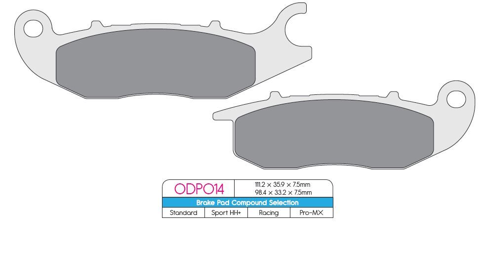 BRAKE PAD ODP ORGANIC