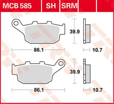 BRAKE PAD ALLROUND ORGANIC