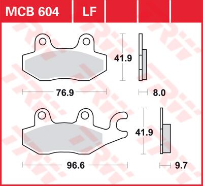 BRAKE PAD ALLROUND ORGANIC