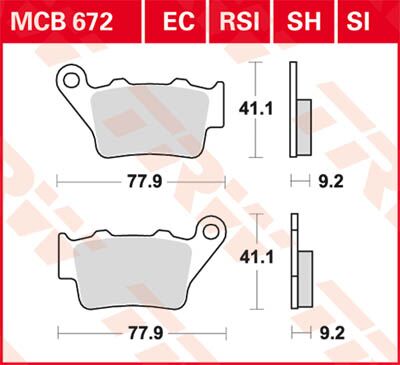 BRAKE PAD ALLROUND ORGANIC