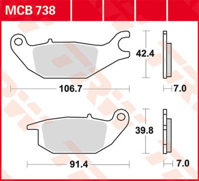 BRAKE PAD ALLROUND ORGANIC