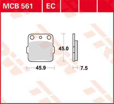BRAKE PAD ALLROUND ORGANIC
