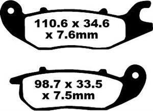 BRAKE PAD SFA SERIES ORGANIC SCOOTER