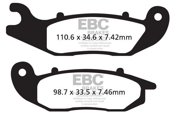 BRAKE PAD FA-TT SERIES CARBON FIBER OFFROAD