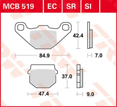 BRAKE PAD EC-ORGANIC