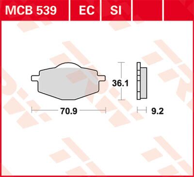 BRAKE PAD EC-ORGANIC