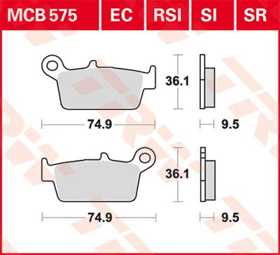 BRAKE PAD EC-ORGANIC