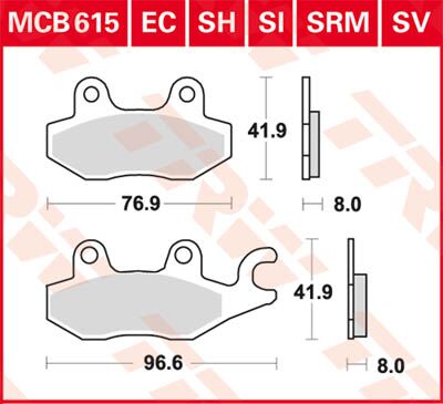 BRAKE PAD EC-ORGANIC