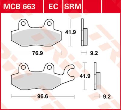 BRAKE PAD EC-ORGANIC
