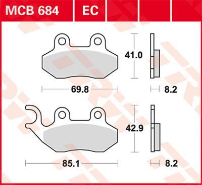 BRAKE PAD EC-ORGANIC